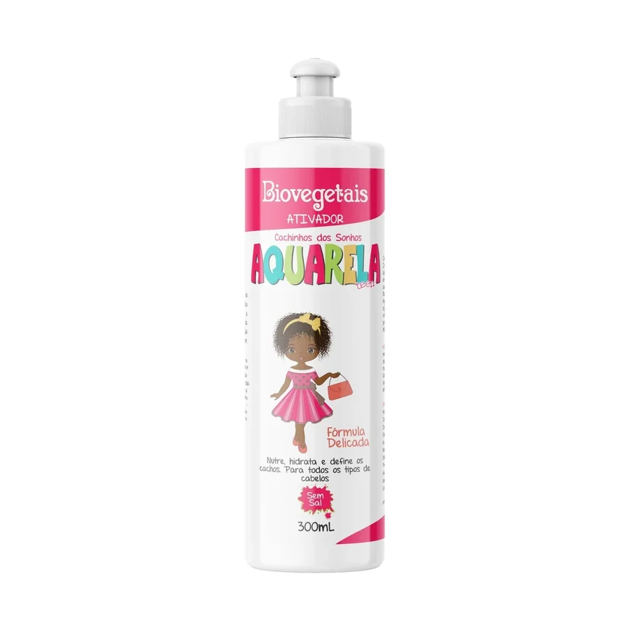 Ativador de Cachos Bio Vegetais Trihair 300ml Aquarela Teen Cachinhos dos Sonhos