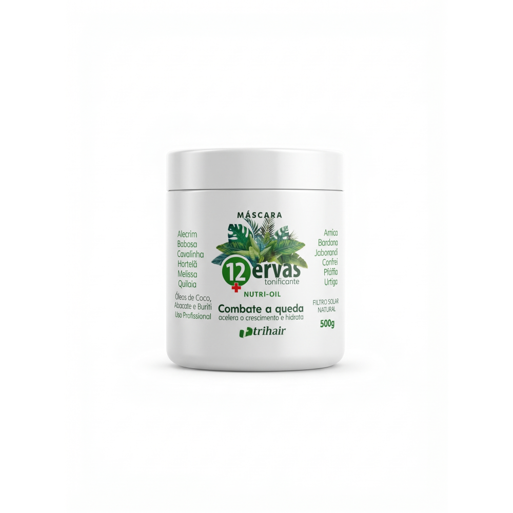 Máscara Trihair 500g 12 Ervas Nutri-Oil