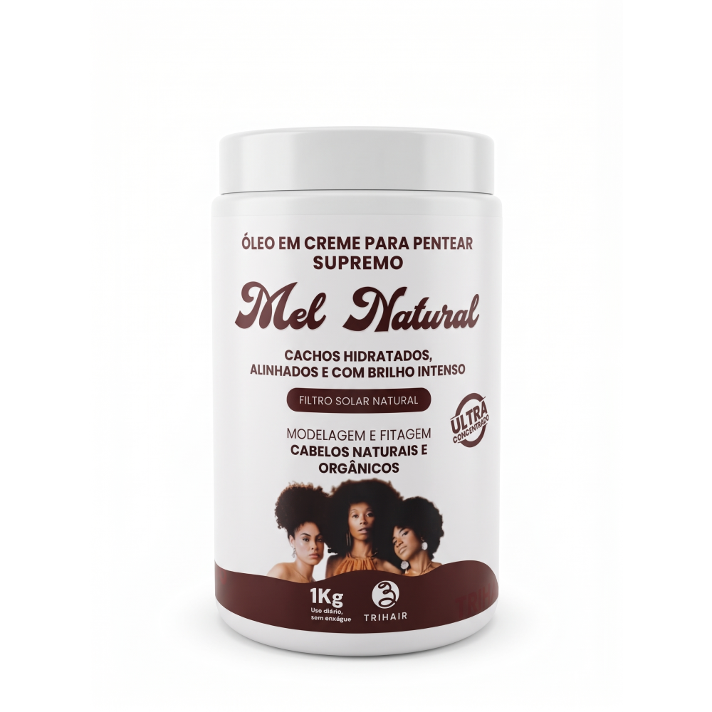 Óleo em Creme Trihair 1kg Mel Natural