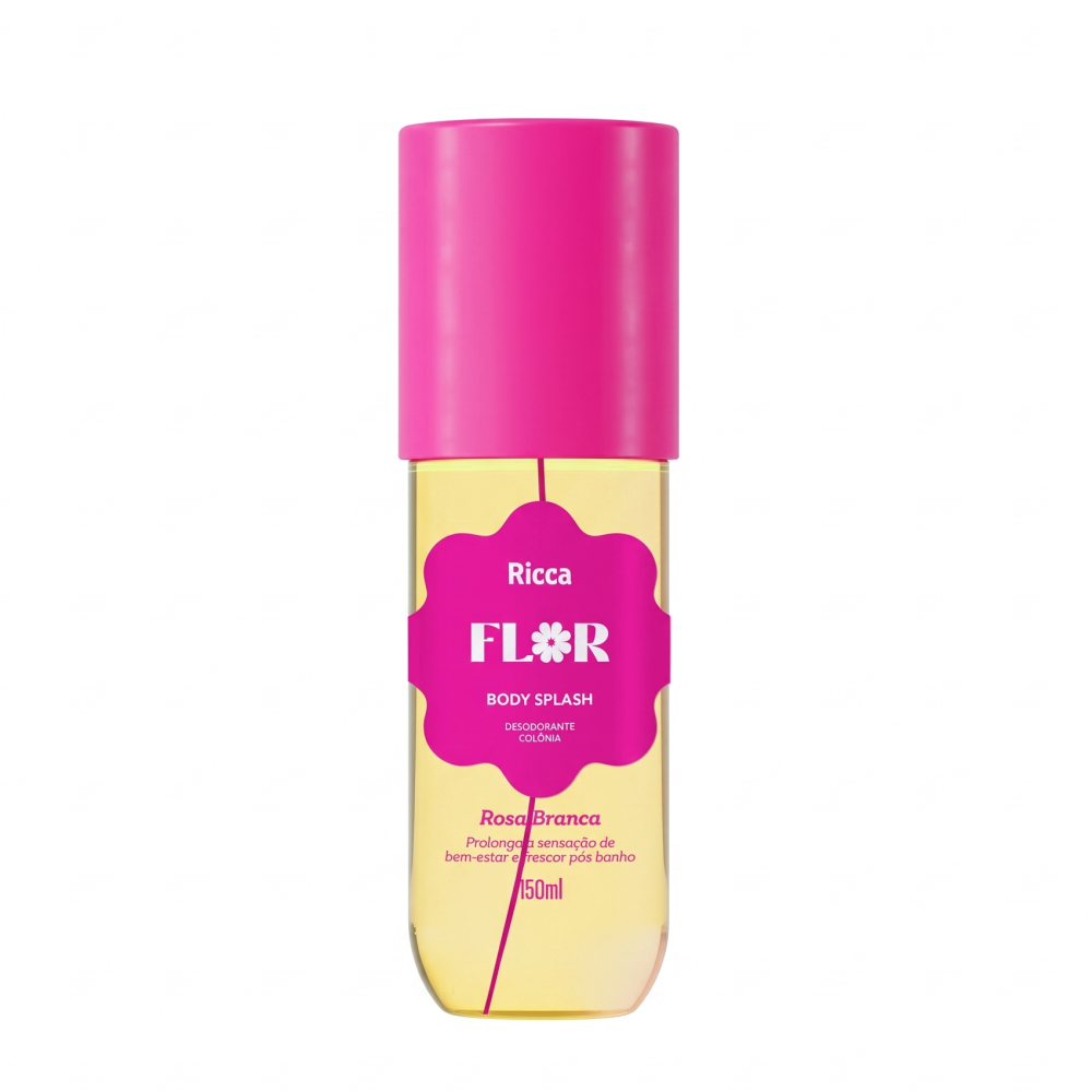 Body Splash Ricca Belliz 150ml Flor Rosa Branca Ref. 2942