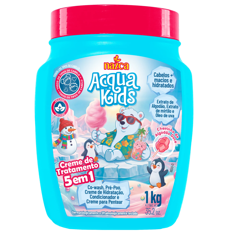 Creme de Hidratação Acqua Kids Nazca 1kg Algodão Doce