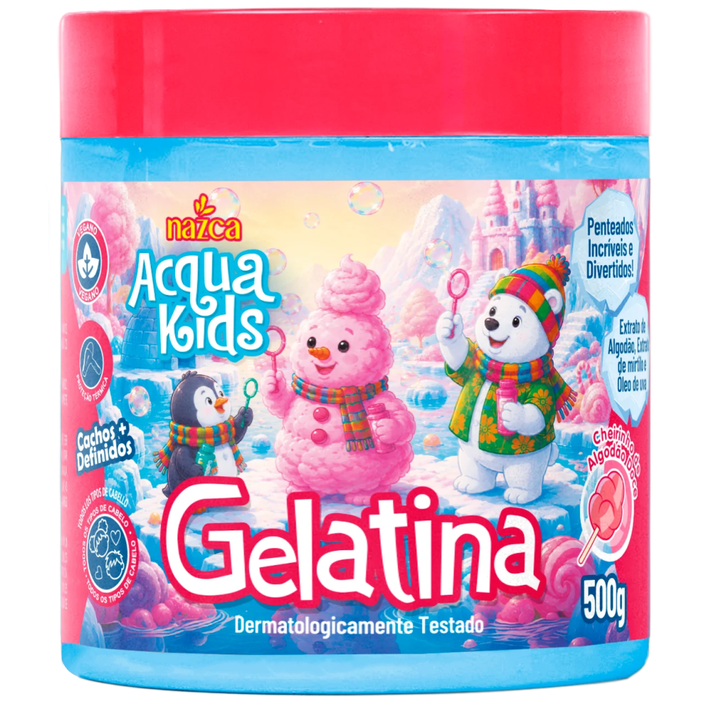 Gelatina Acqua Kids Nazca 500g Algodão Doce
