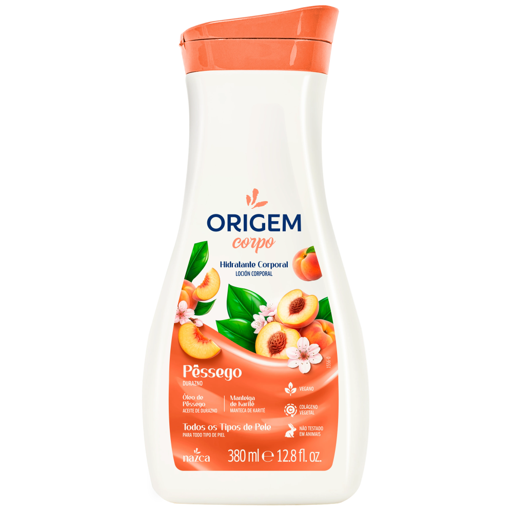 Hidratante Corporal Origem Nazca 380ml Pêssego
