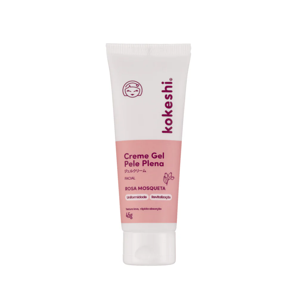 Creme Gel Facial Kokeshi 45g Pele Plena Rosa Mosqueta
