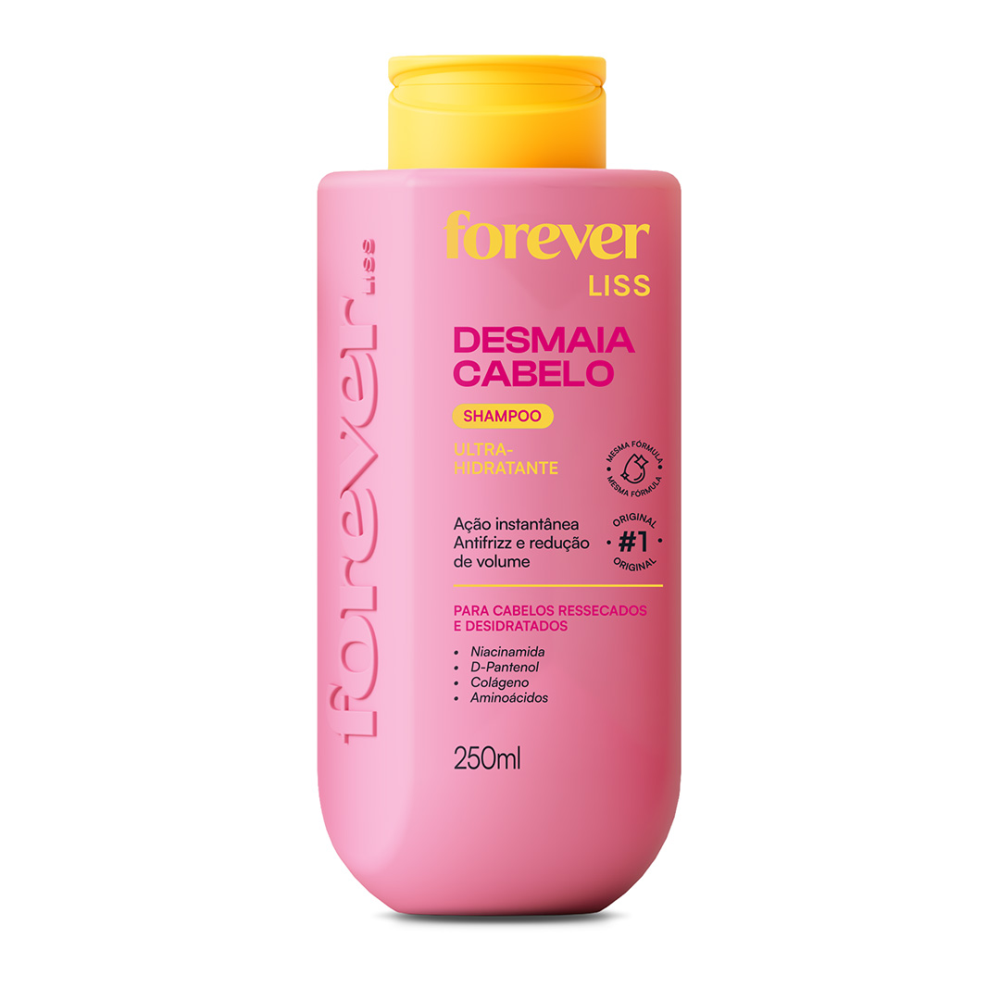 Shampoo Forever Liss 250ml Desmaia Cabelo Ultra Hidratante