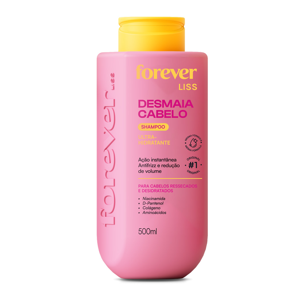 Shampoo Forever Liss 500ml Desmaia Cabelo Ultra Hidratante