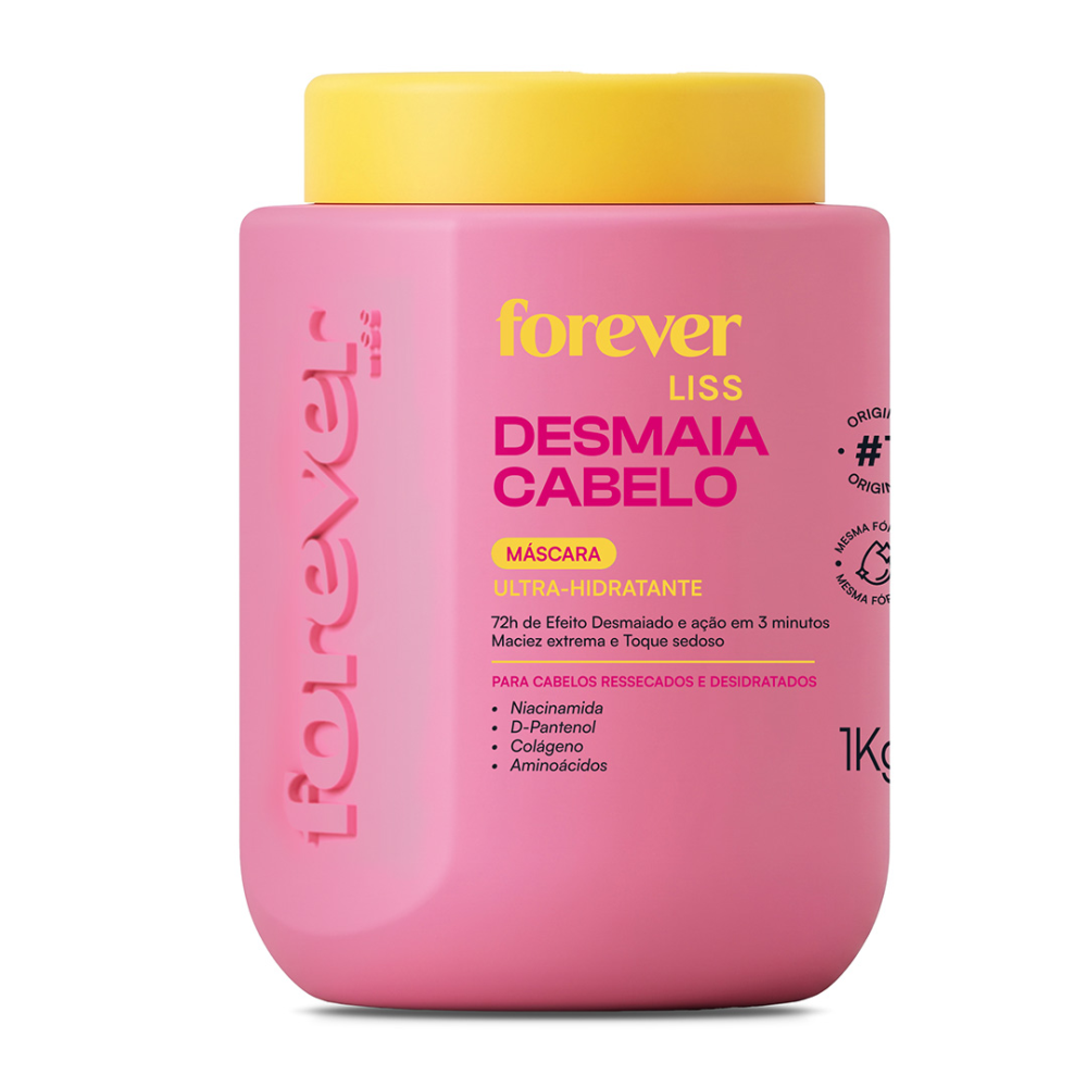 Máscara Forever Liss 1kg Desmaia Cabelo Ultra Hidratante