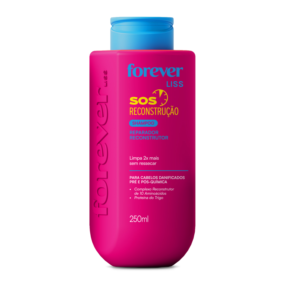 Shampoo Forever Liss 250ml S.O.S Reconstrução