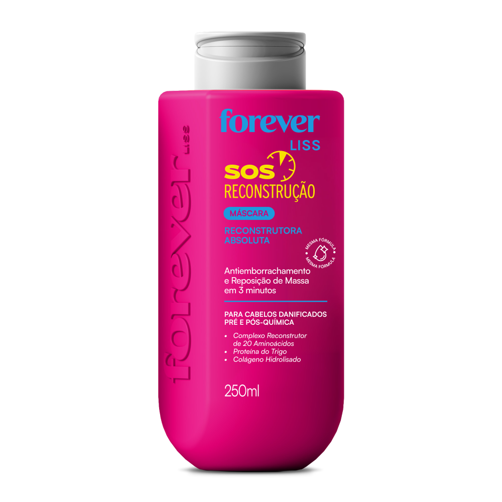 Máscara Forever Liss 250g S.O.S Reconstrução