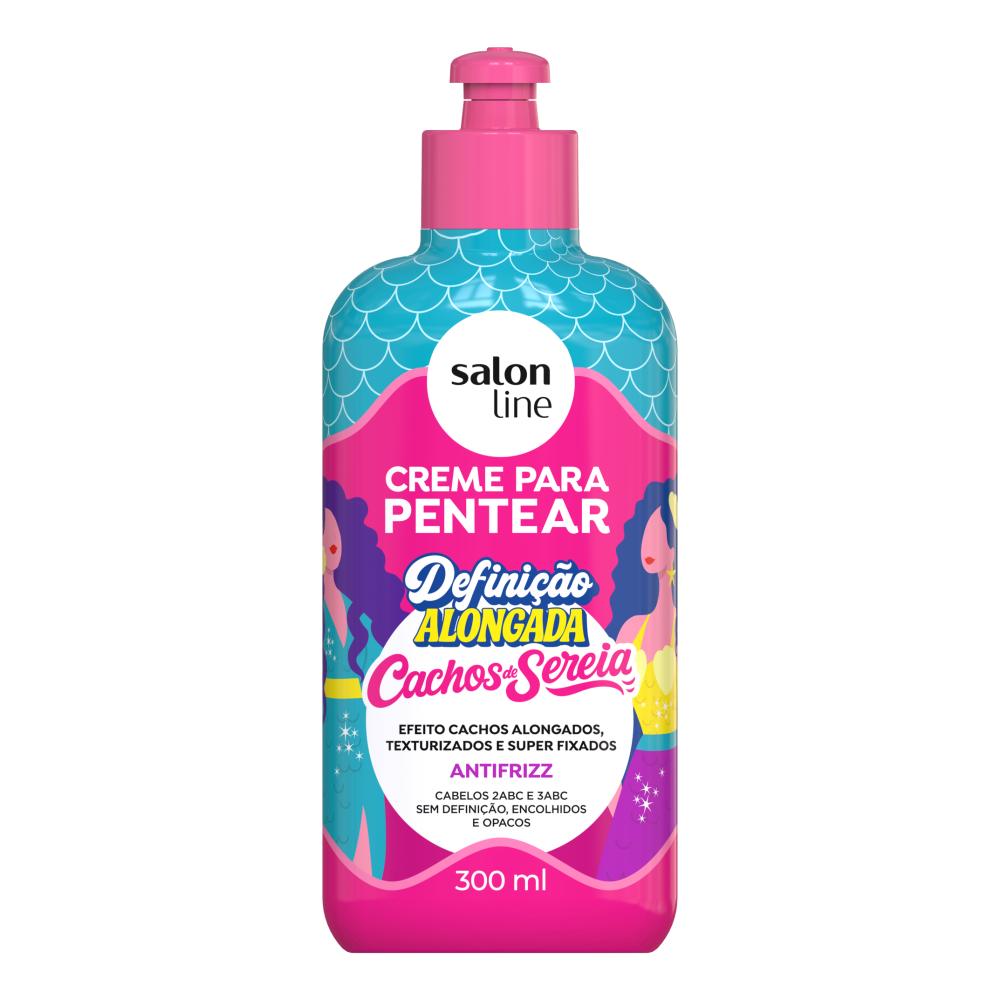Creme de Pentear Salon Line 300ml Definição Alongada Cachos de Sereia