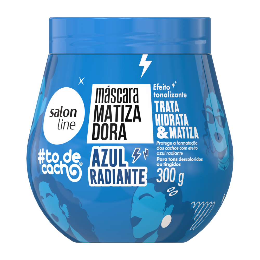 Máscara Matizadora Salon Line 300g #Tô de Cacho Azul Brilhante