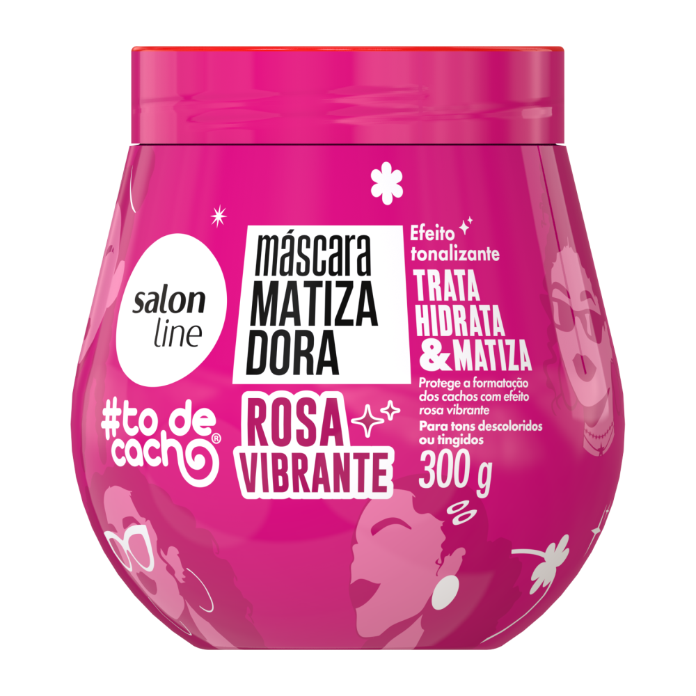 Máscara Matizadora Salon Line 300g #Tô de Cacho Rosa Brilhante