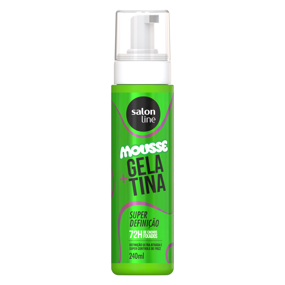 Mousse Capilar + Gelatina Salon Line 240ml Super Definição