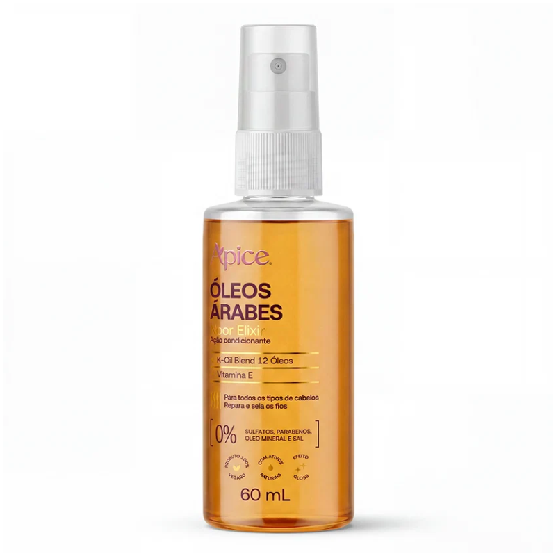 Óleo Capilar Elixir Apice 60ml Condicionante Óleos Árabes