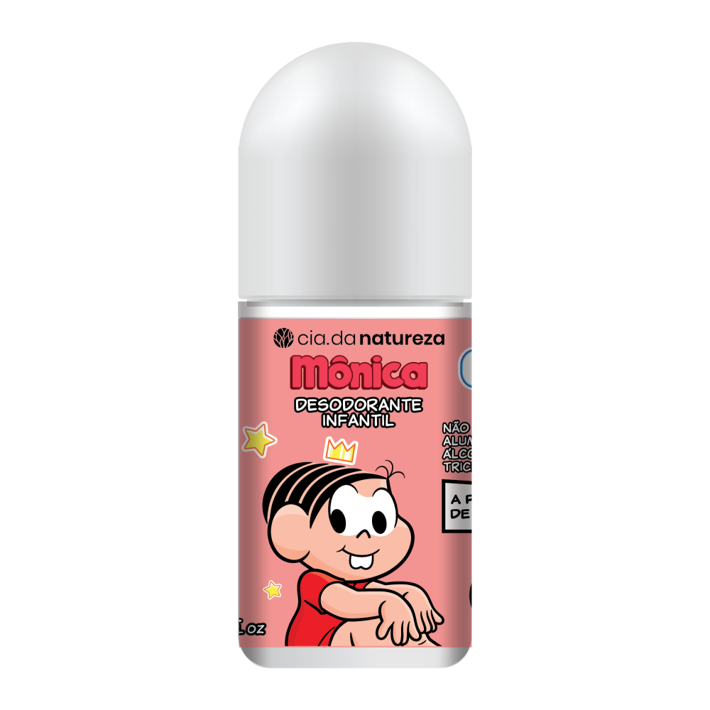 Desodorante Roll-On Turma da Mônica Cia Da Natureza 65ml Mônica