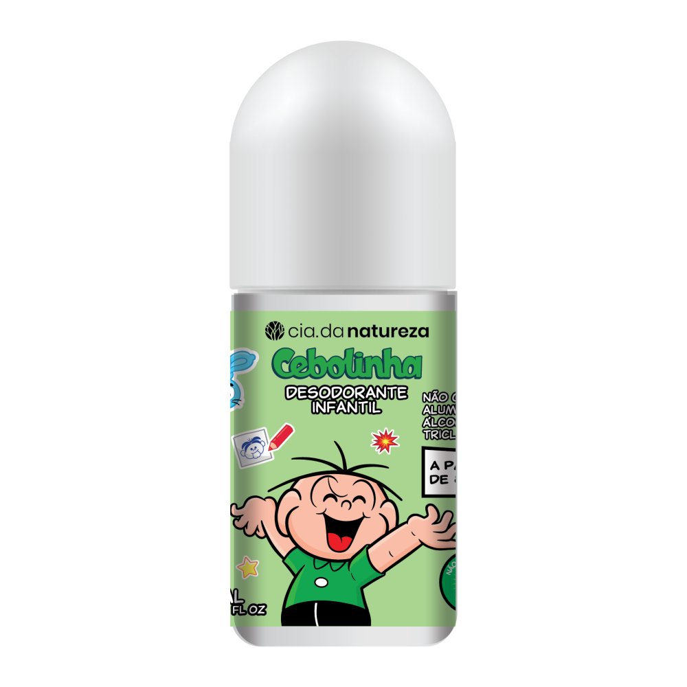 Desodorante Roll-On Turma da Mônica Cia Da Natureza 65ml Cebolinha