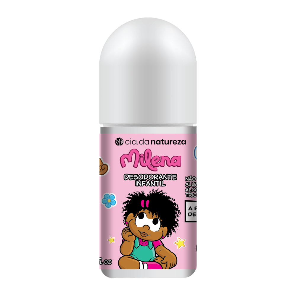 Desodorante Roll-On Turma da Mônica Cia Da Natureza 65ml Milena