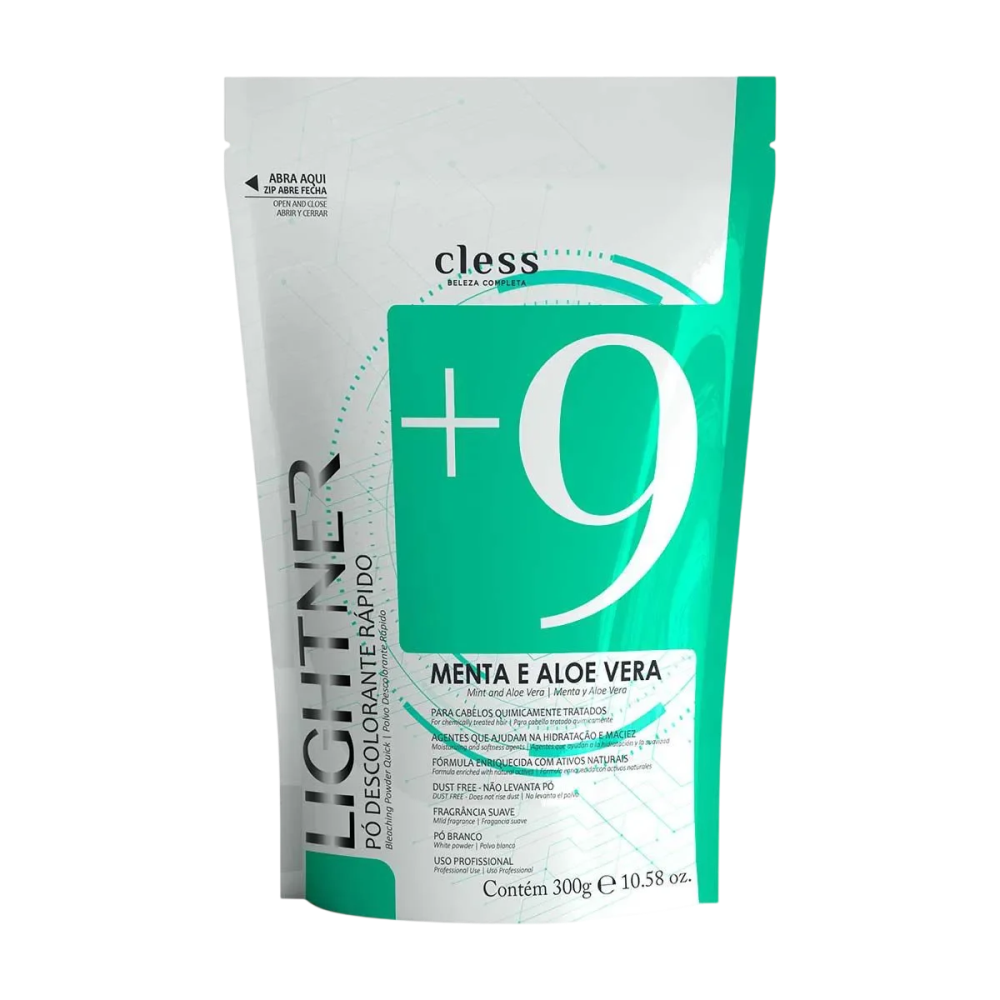 Pó Descolorante Cless Lightner Menta E Aloe Vera Refil 300G