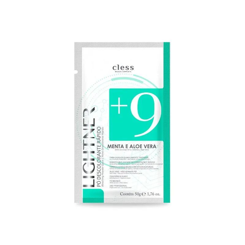 Pó Descolorante Cless Lightner Menta e Aloe Vera 50g