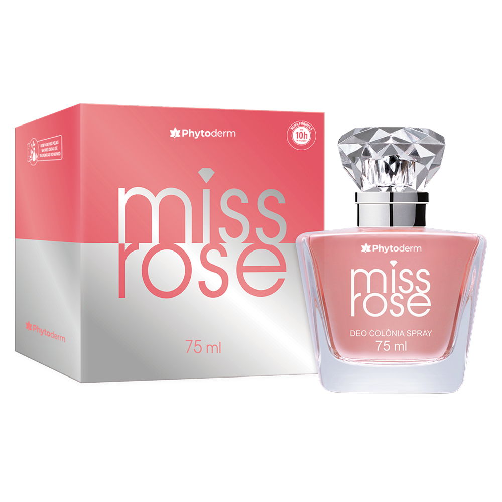 Deo Colônia Phytoderm Miss Rose 75ml