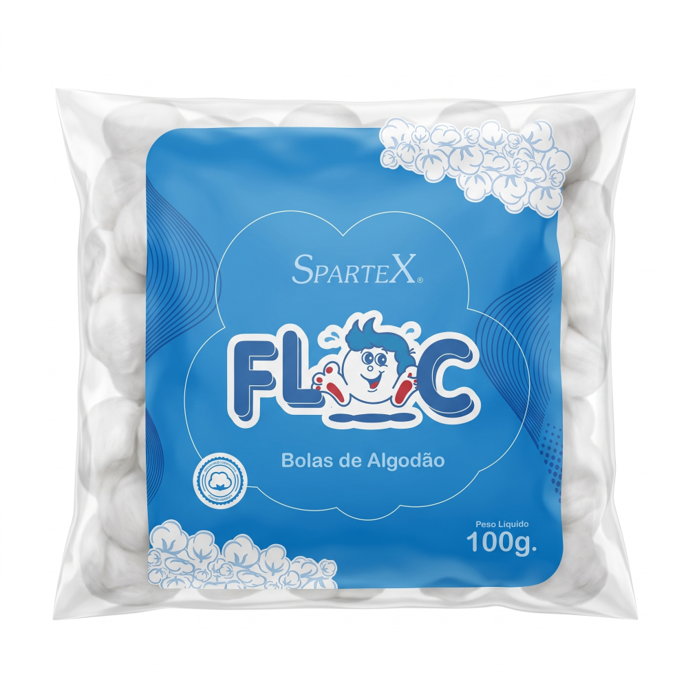 Bolas De Algodão Spartex Floc 100G