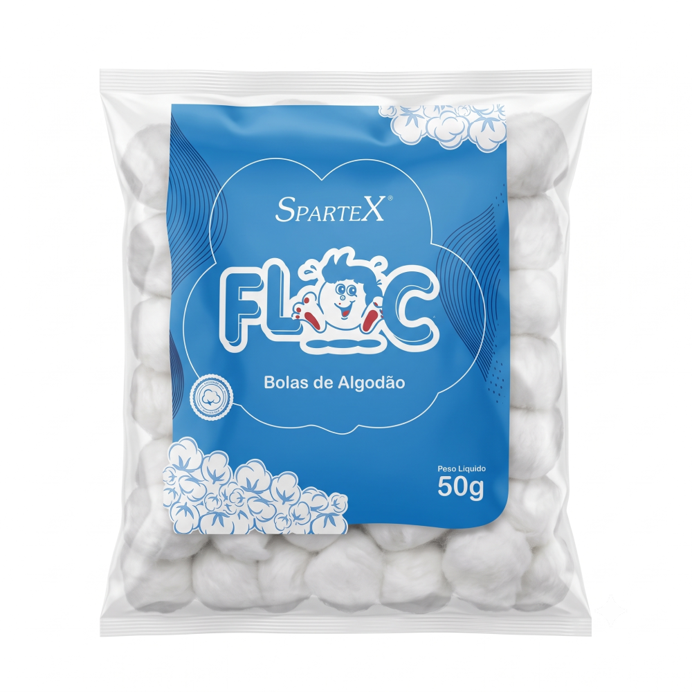 Bolas De Algodão Spartex Floc 50G