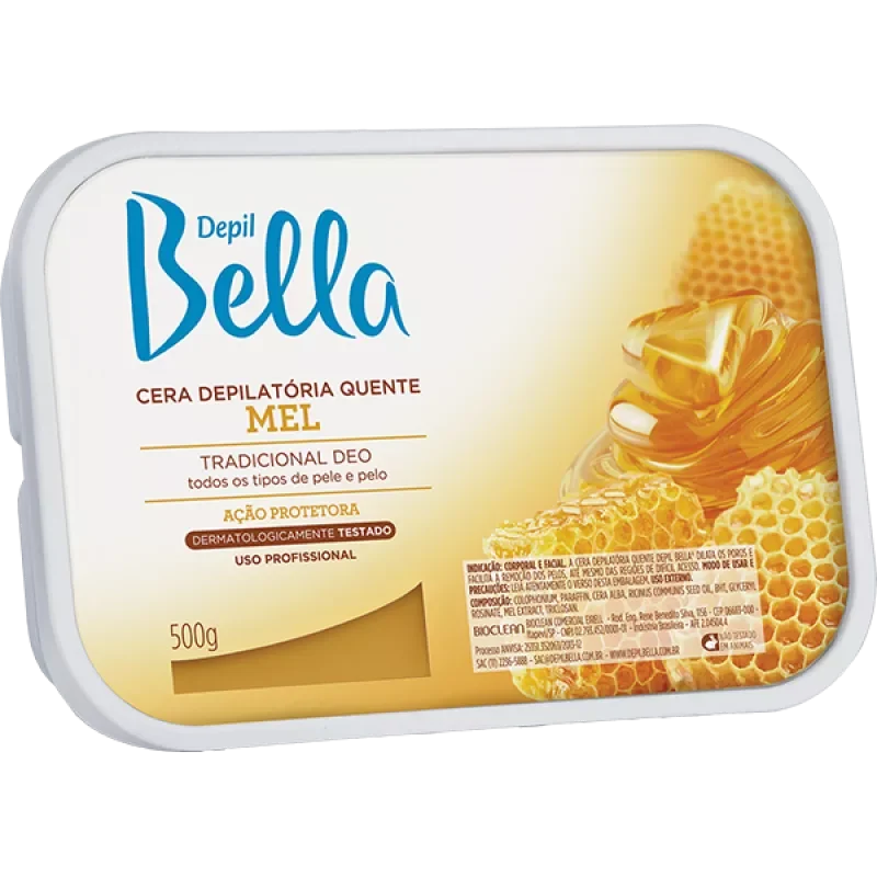 Cera Depilatória Depil Bella Quente Mel 500G