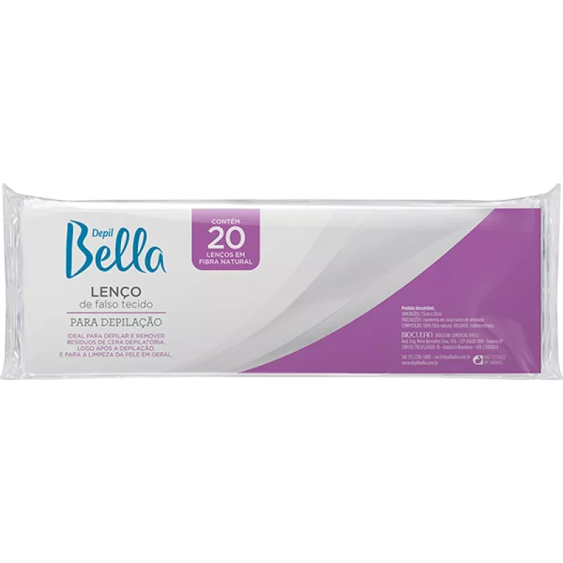Lenço Depilatório Depil Bella Com 20 Unidades