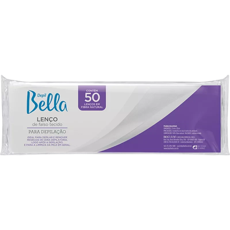 Lenço Depilatório Depil Bella Com 50 Unidades