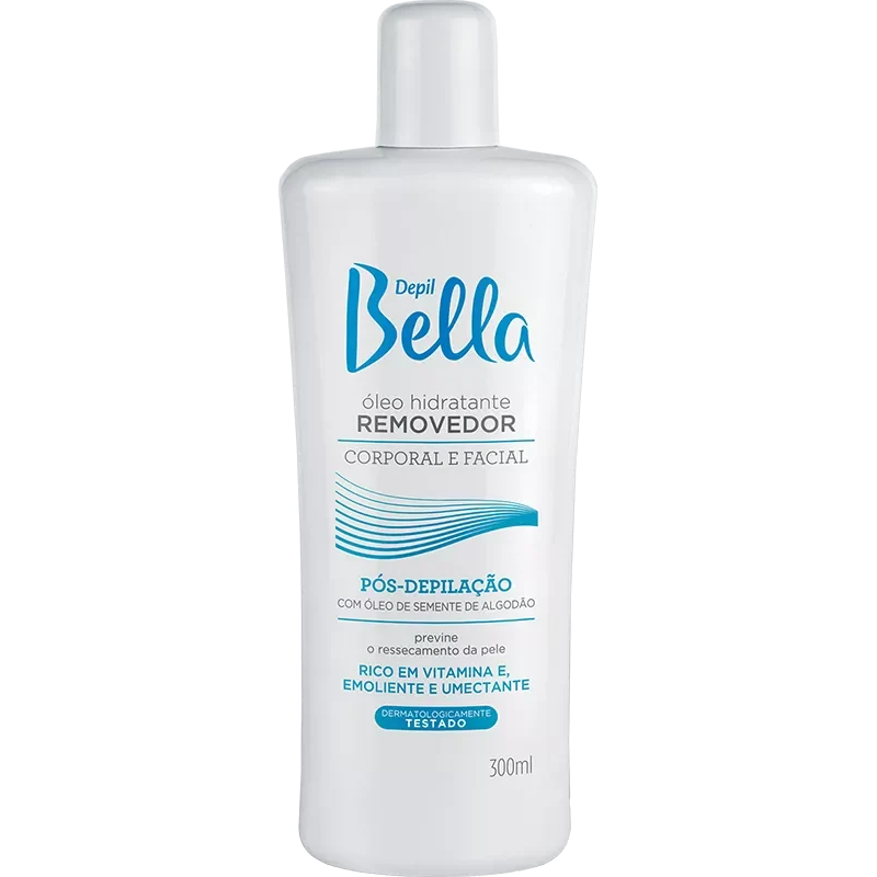 Óleo Hidratante Pós Depilação Depil Bella Com Óleo De Semente De Algodão 300ml