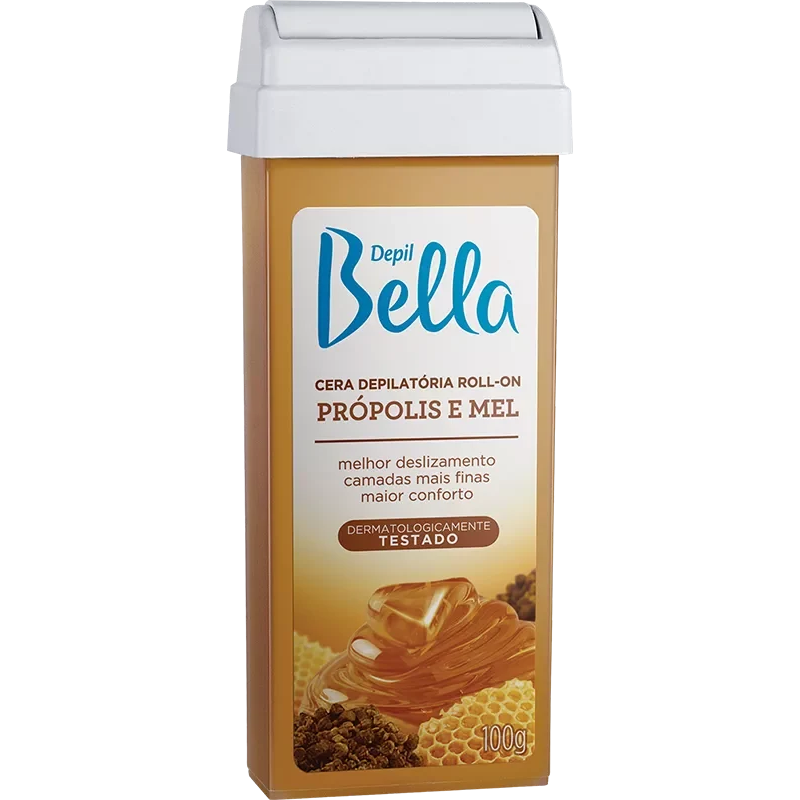 Refil Cera Depilatória Roll-On Depil Bella Própolis E Mel 100G