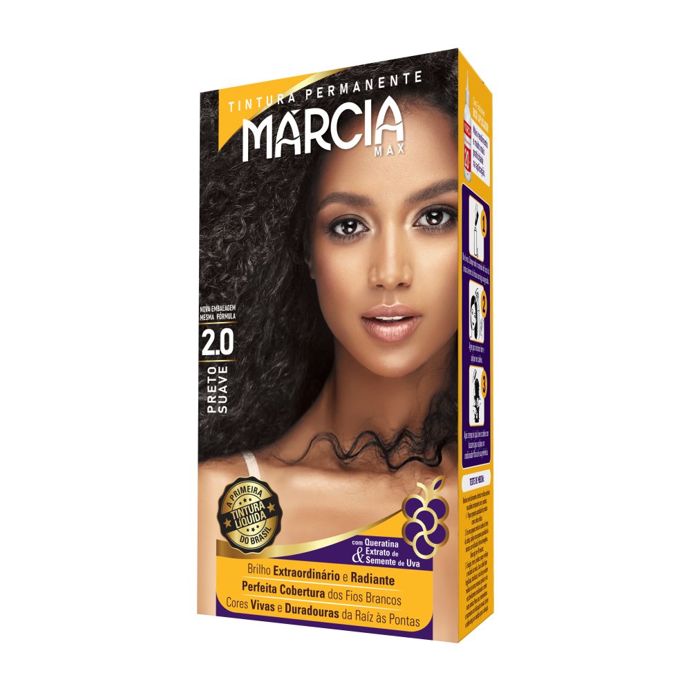 Tintura Líquida Márcia 2.0 - Preto Suave