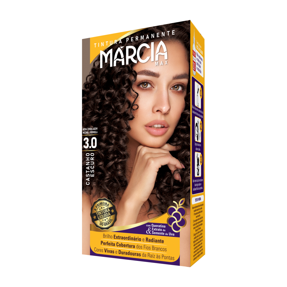 Tintura Líquida Márcia 3.0 - Castanho Escuro