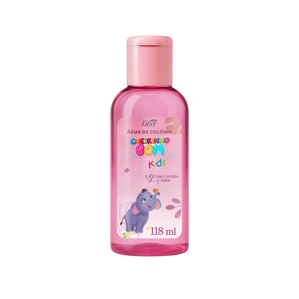Colônia Liver Kids Cheirinho Rosa 118ml