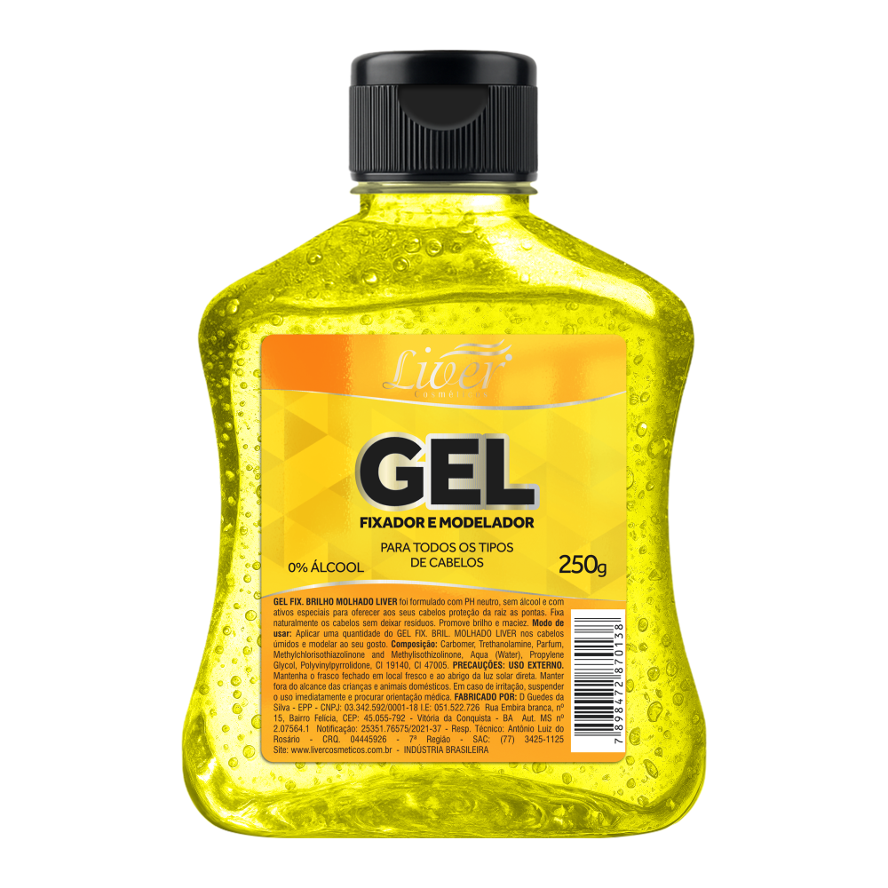 Gel Liver Vertical Flip-Top Amarelo 250g