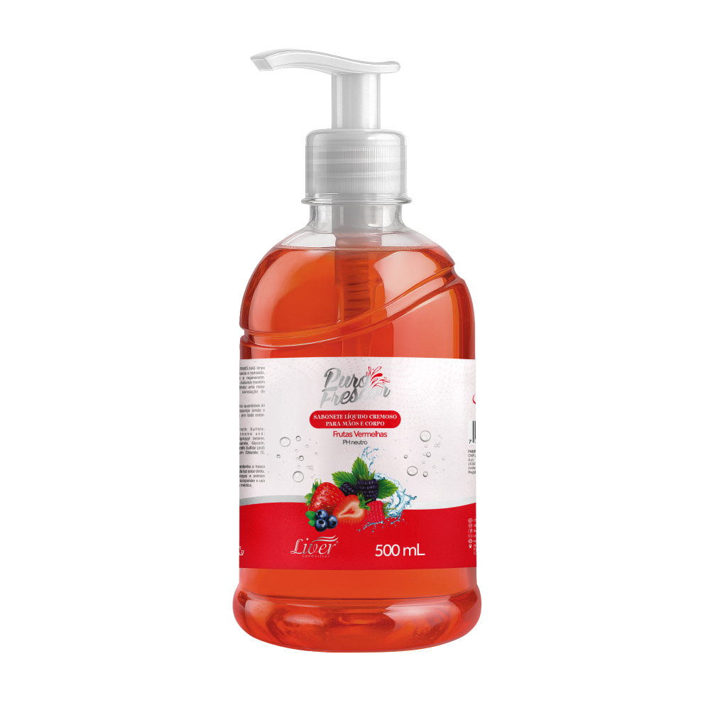 Sabonete Líquido Liver Frutas Vermelhas 500ml