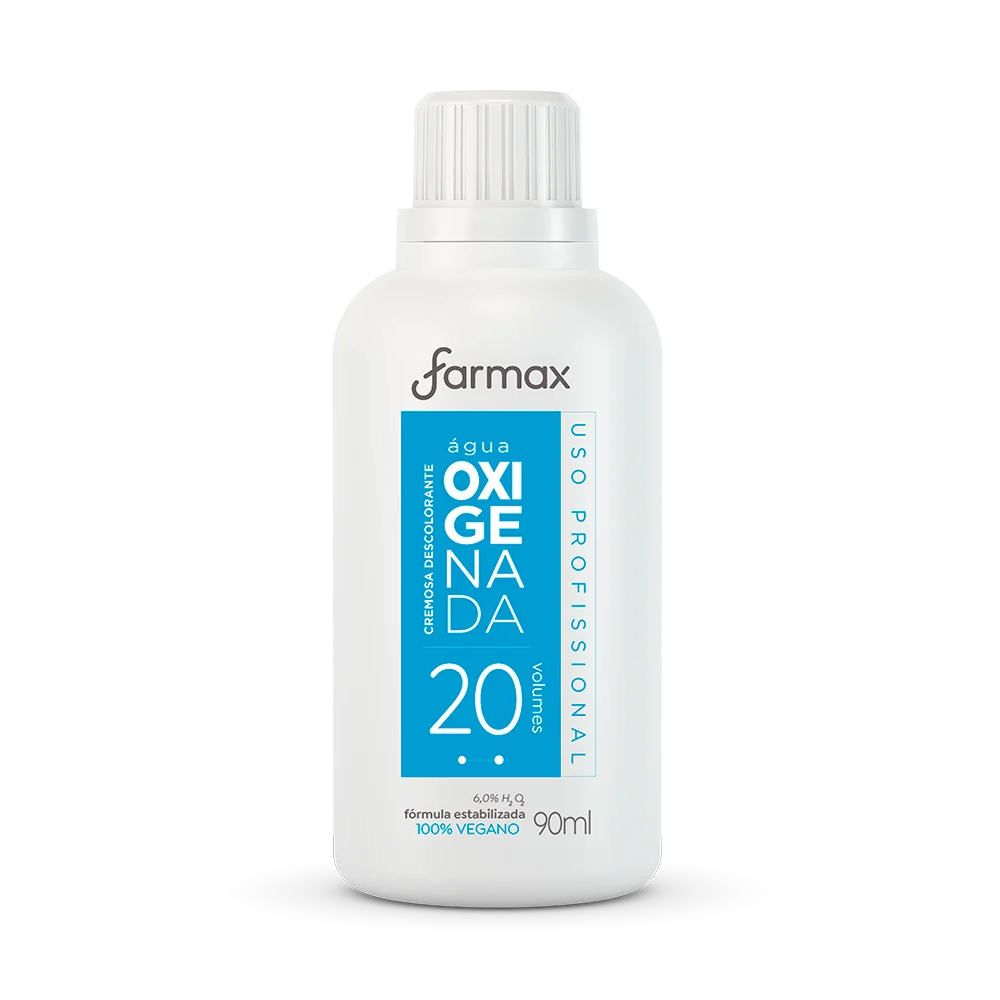 Água Oxigenada Cremosa Farmax 20 Volumes Descolorante 90ml