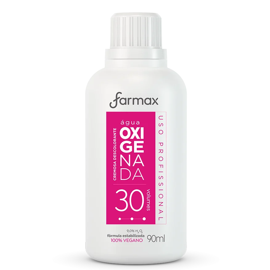 Água Oxigenada Cremosa Farmax 30 Volumes Descolorante 90ml