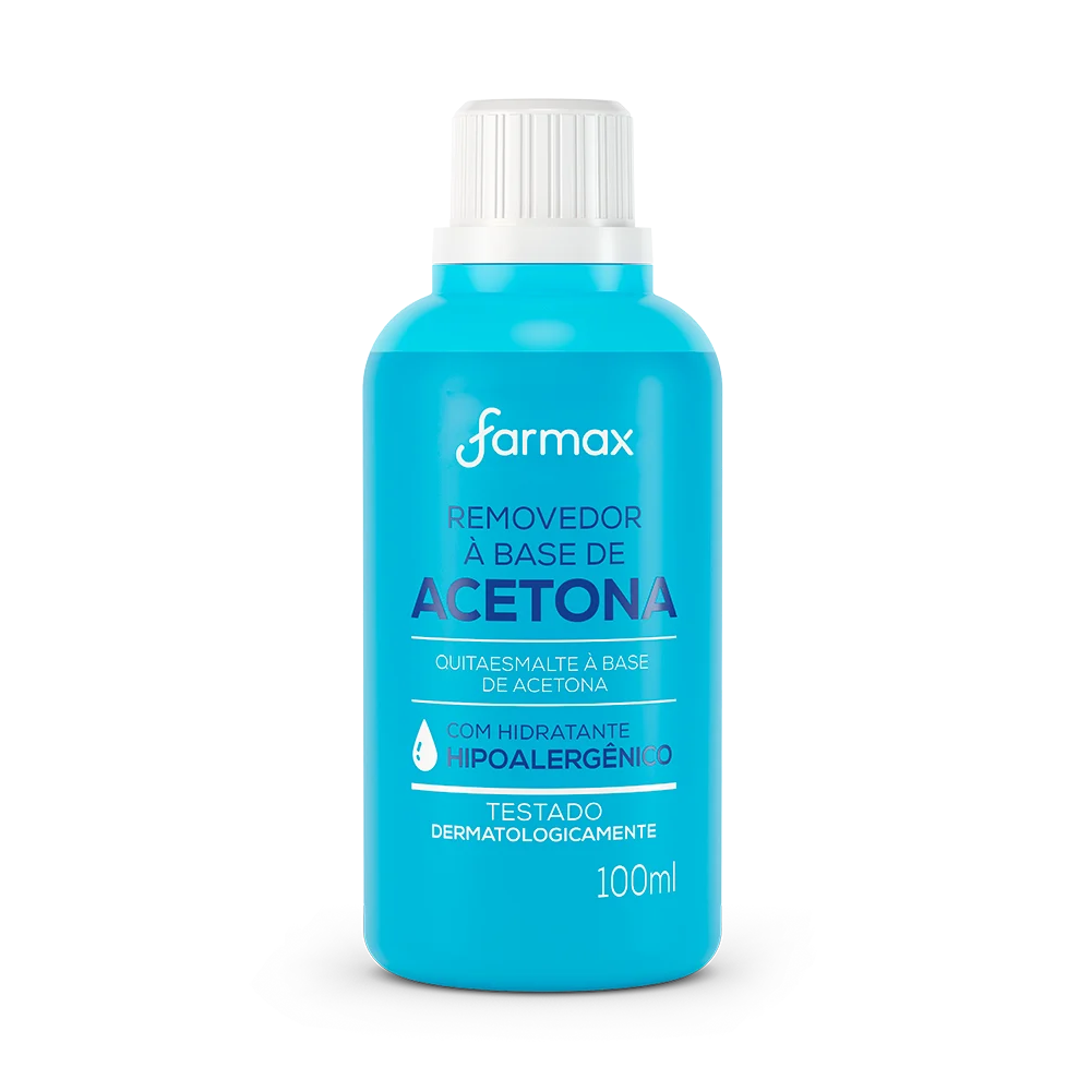 Removedor De Esmalte Farmax Com Acetona 100ml