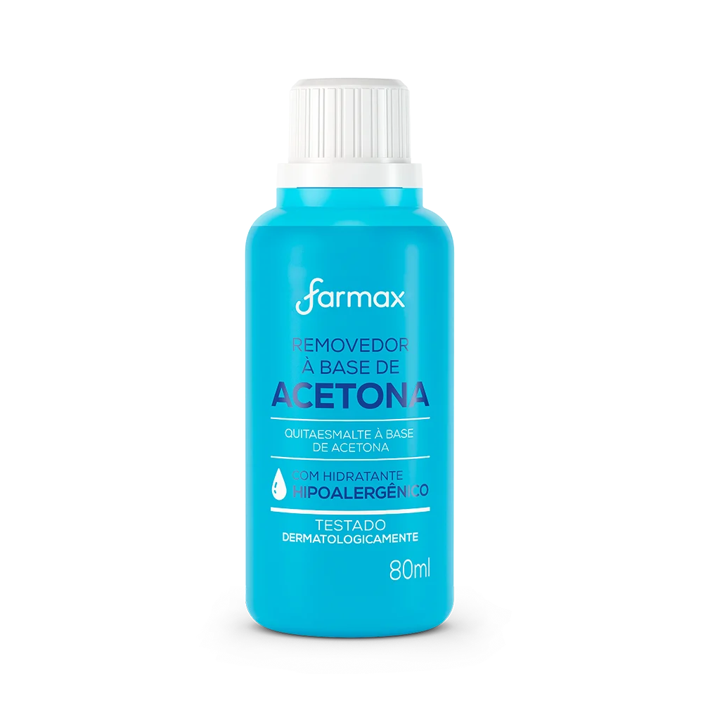 Removedor De Esmalte Farmax Com Acetona 80ml