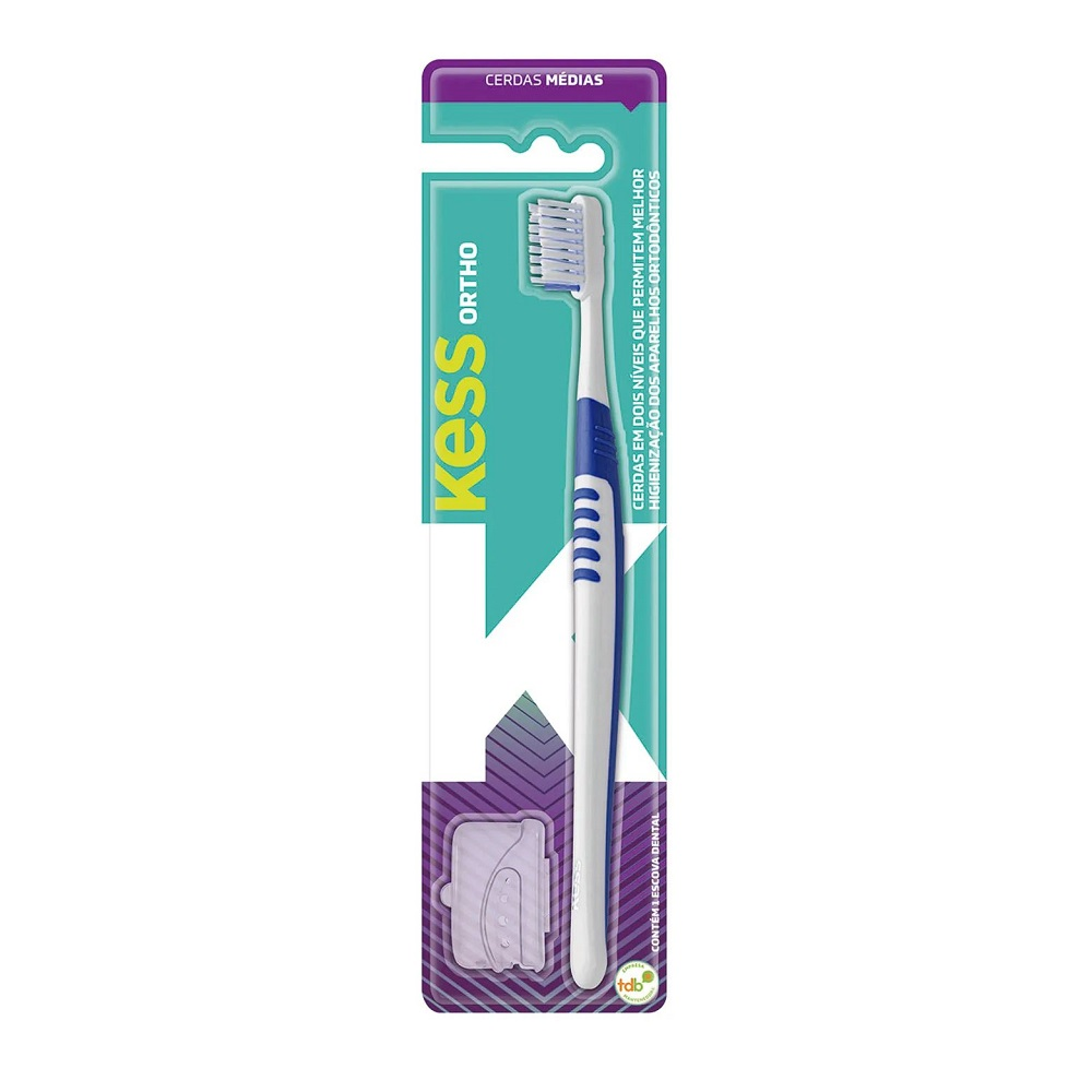 Escova Dental Kess Belliz Média Ortodontica Ref. 1992