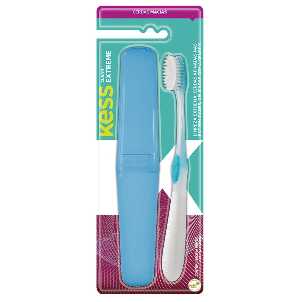 Escova Dental Kess Belliz Macia Perfect Com Porta-Escova Ref. 2018