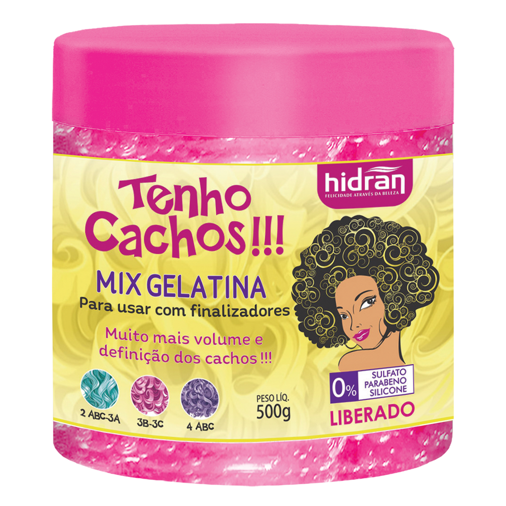 Mix Gelatina Hidran Tenho Cachos 500G