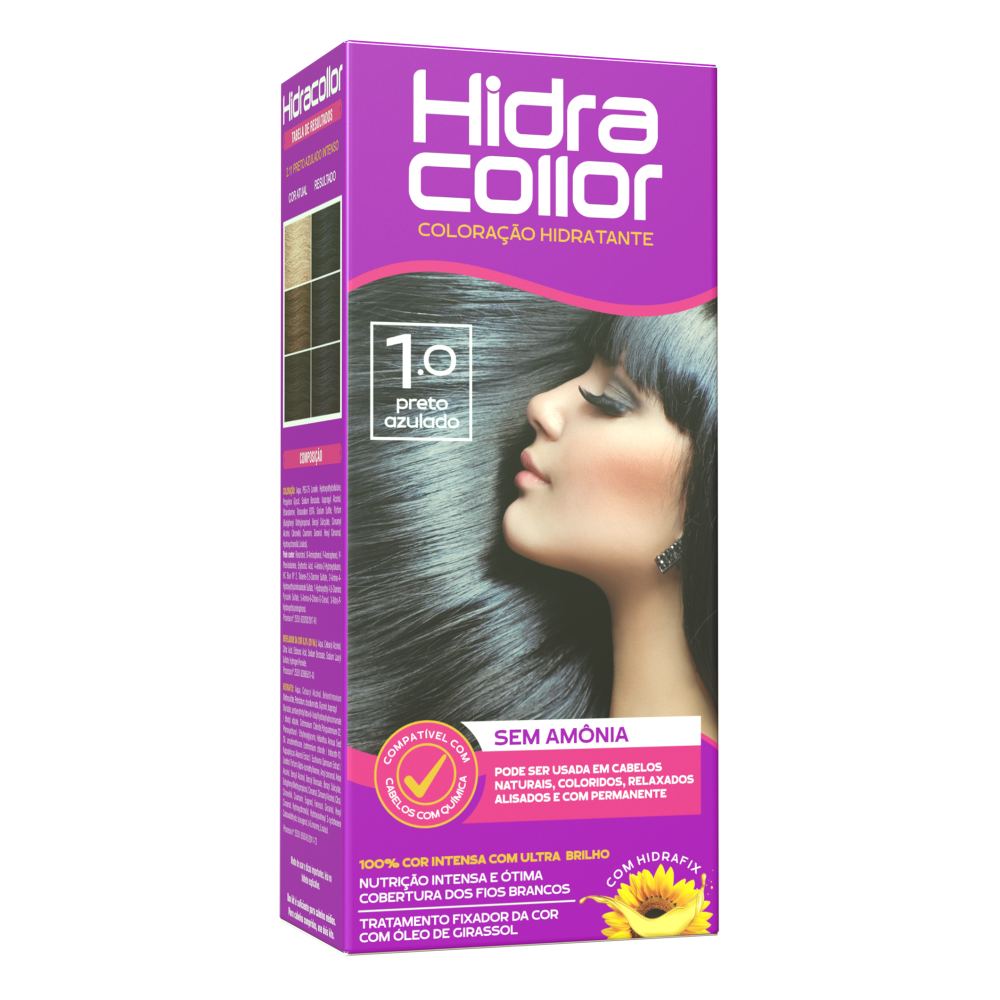 Coloração Hidracollor Preto Azulado 1.0
