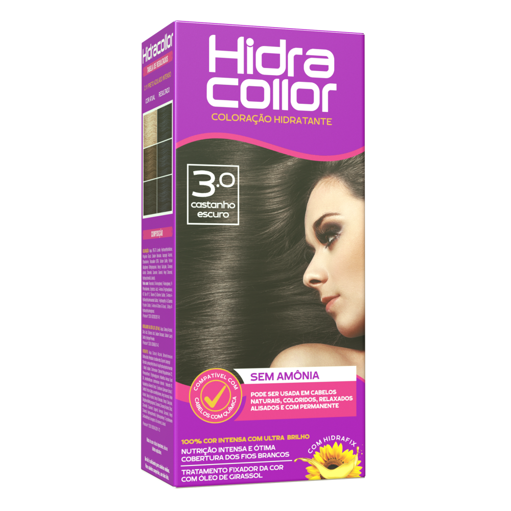 Coloração Hidracollor Castanho Escuro 3.0