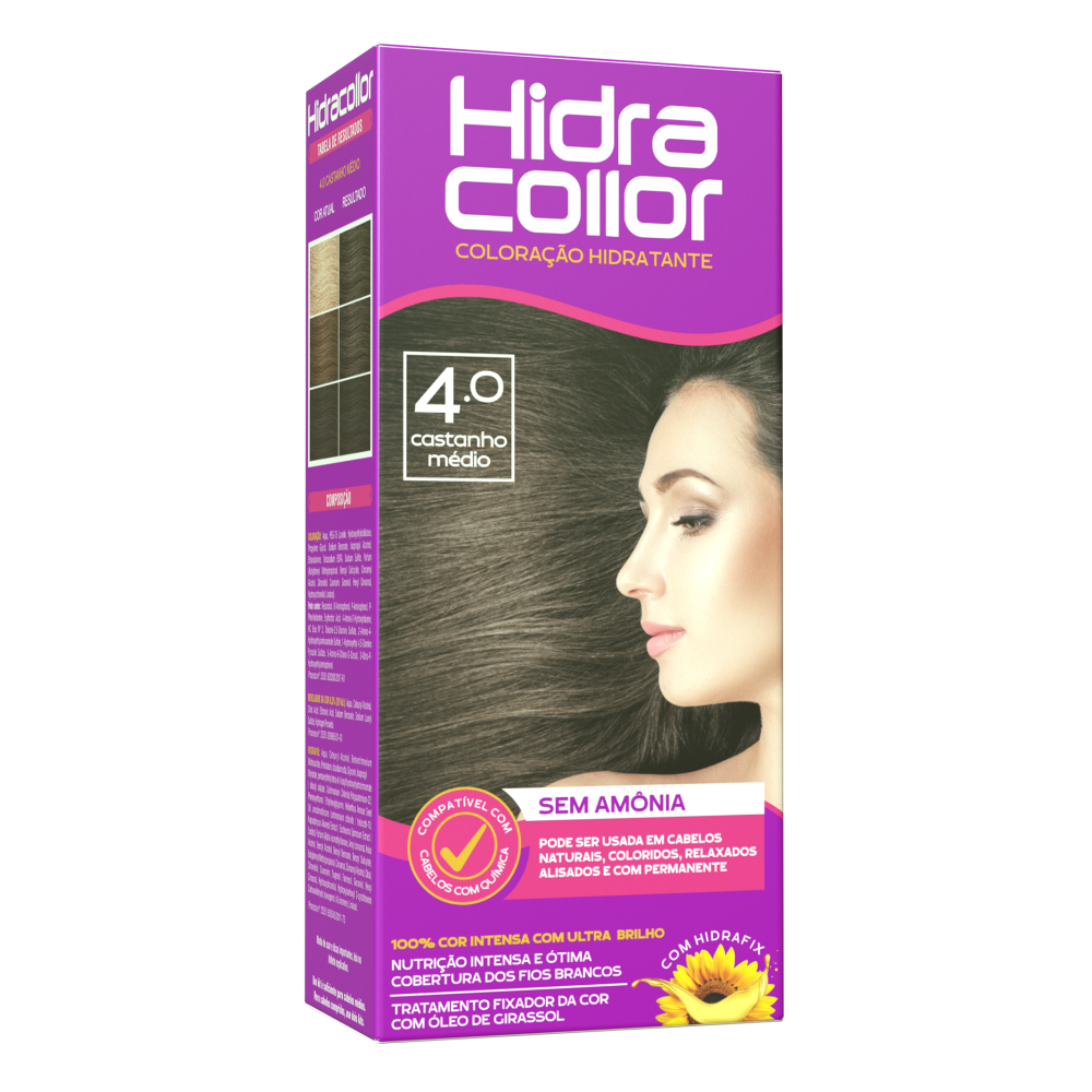 Coloração Hidracollor Castanho Médio 4.0
