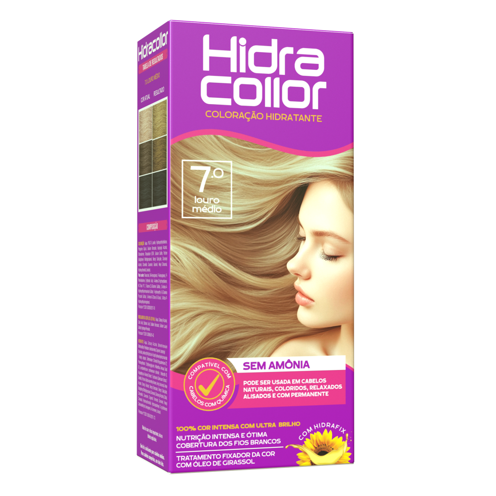 Coloração Hidracollor Louro Médio 7.0