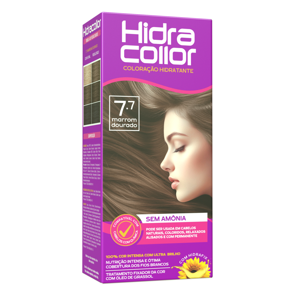 Coloração Hidracollor Marrom Dourado 7.7