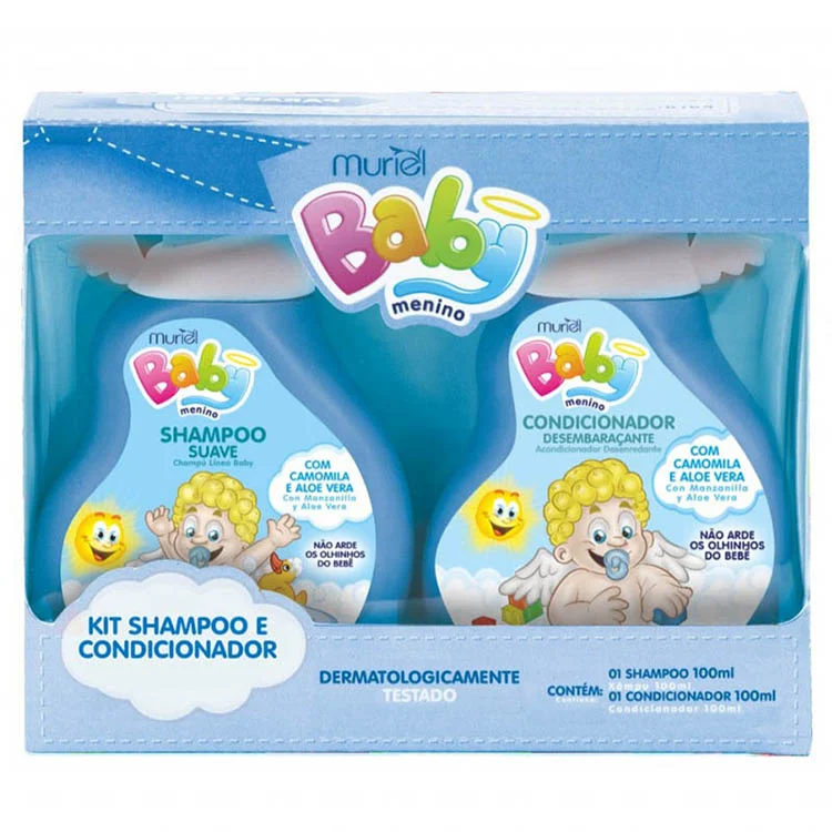 Kit Shampoo + Condicionador Muriel Baby Azul 100ml