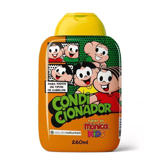 Condicionador Cia Da Natureza Turma Da Mônica Kids Todos Os Tipos De Cabelos 260ml